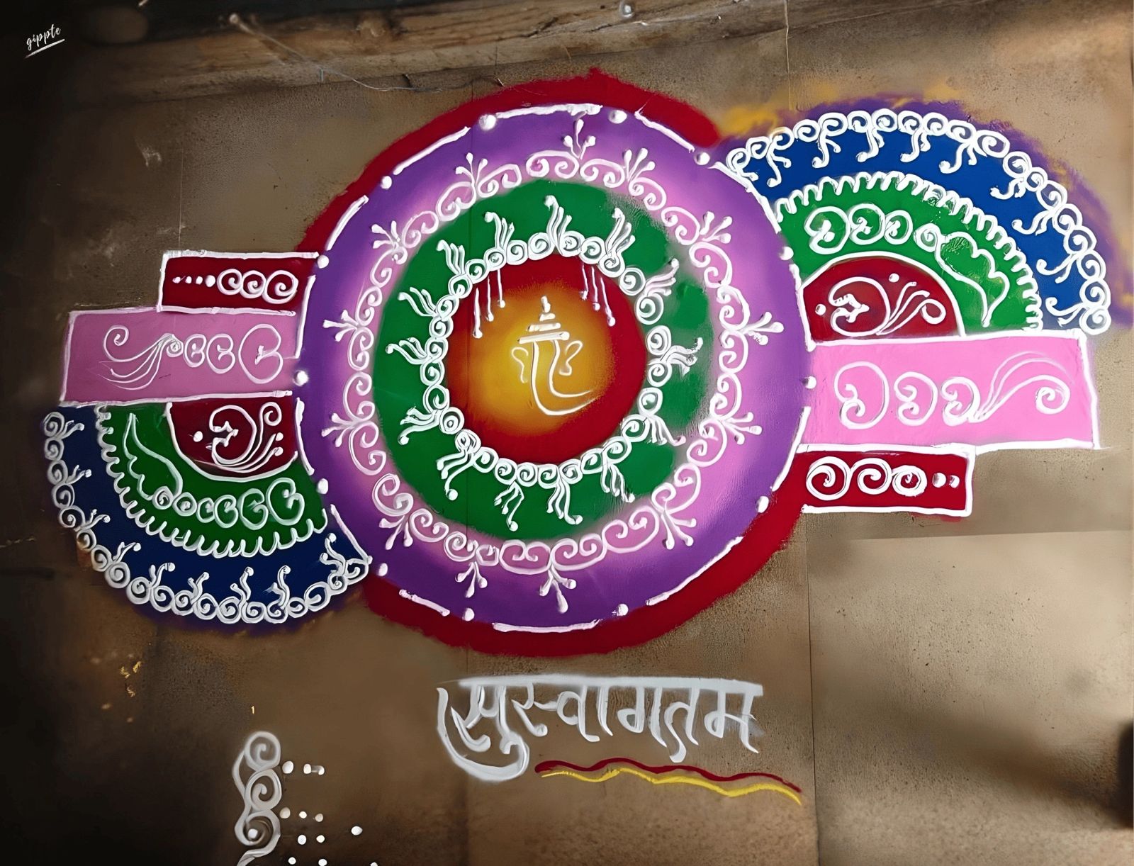 Normal Rangoli Art